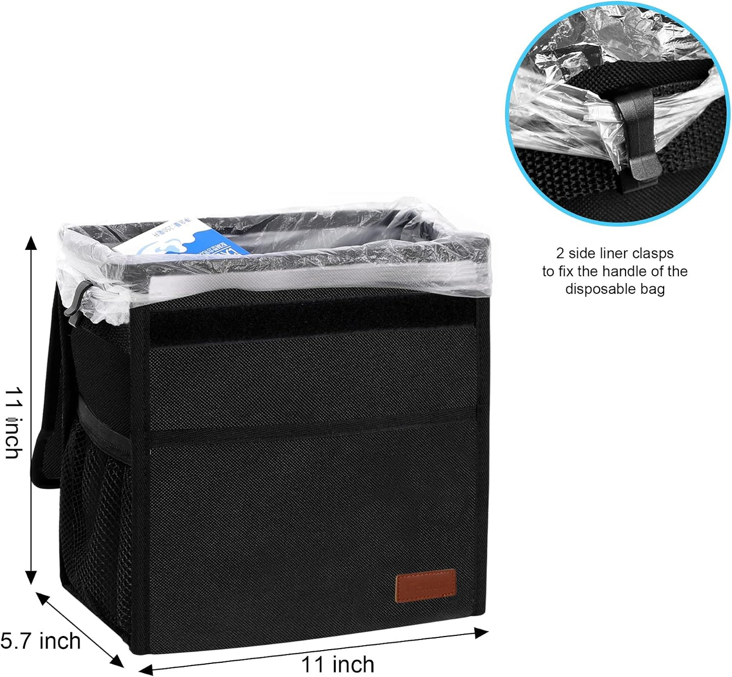 Bolsa basura impermeable para SUV con tapa plegable
