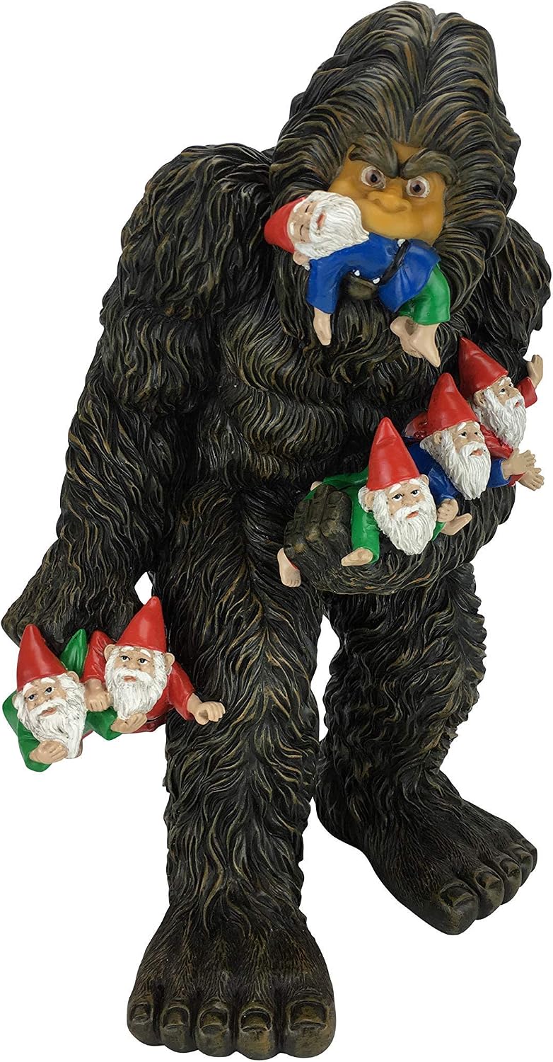 Figura gnomo grande 13pulg y accesorio jardín hadas