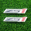 2 Pzas Emblemas Z51 Capó 3D Cromo Rojo