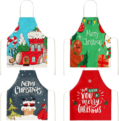 Delantal Navidad para niños con imagen de Papá Noel