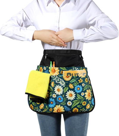 Delantal impermeable mujer 7 bolsillos para barista