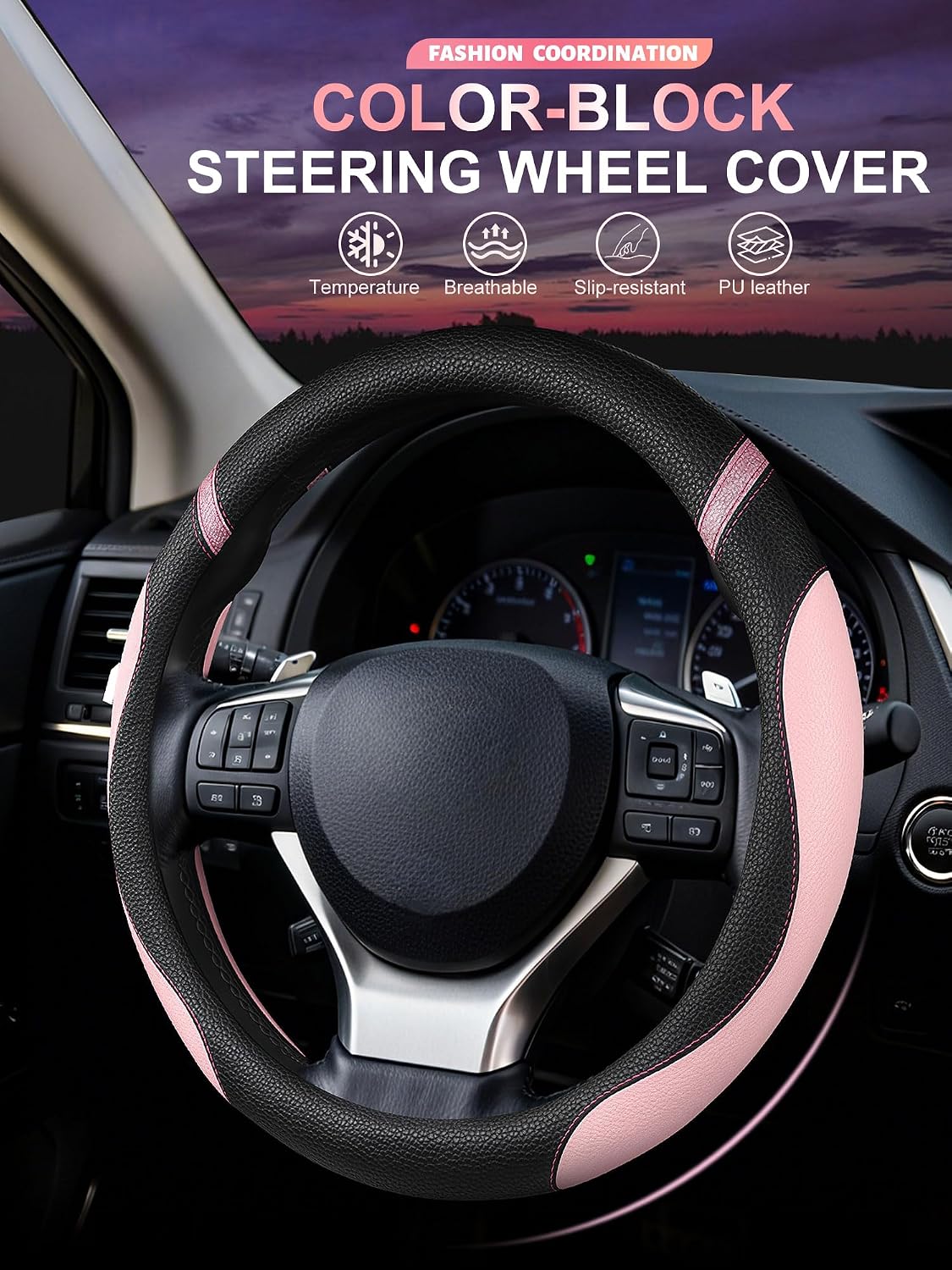 Funda volante comp Lexus RX270 RX350 ES200 Rosa