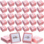 Caja regalo joyería con lazo rosa para anillos y aretes