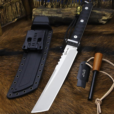 Cuchillo supervivencia estilo japonés 15.8" acero DC53