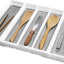 Bandeja utensilios ampliable 5 compartimentos cocina sin BPA