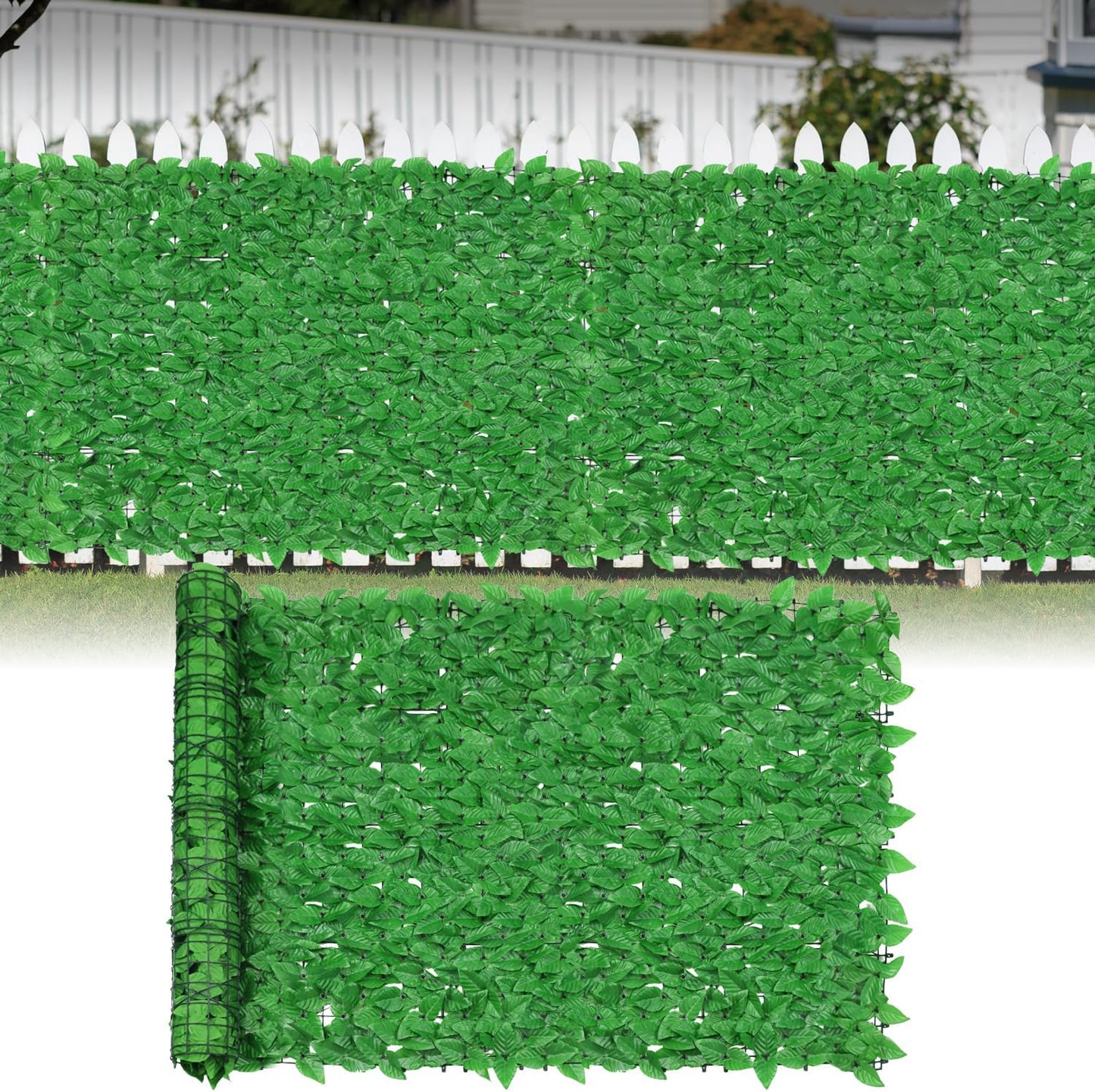 Rejilla privacidad hojas sintéticas 4x8ft para balcón patio