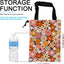 Bolsa basura coche diseño flores vintage para colgar