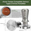 Tamper Espresso Acero Inox 51mm Calibrado