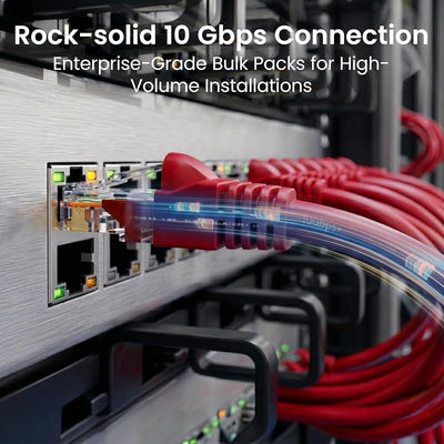 Cable Ethernet Cat6 3pies pack 24 rojo