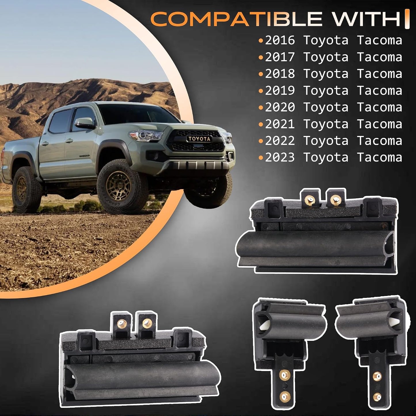 Kit tapa bisagra cajón camión comp Toyota Tacoma 16-23 4