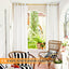 Cortinas traslúcidas para terraza panel lino texturizado