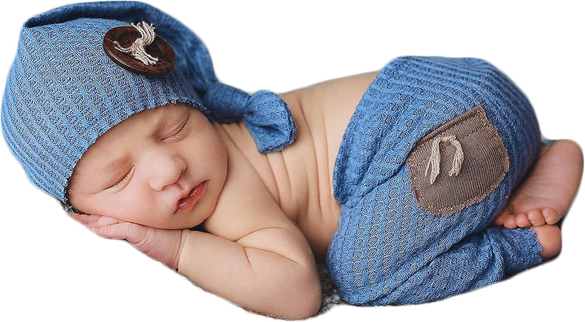 Traje niño recién nacido con sombrero sesion foto