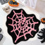 Tapete baño tela araña 24x24pulg antideslizante lavable color rosa