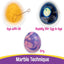 Paquete decoración huevos Pascua kit lujo y teñido seguro