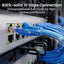 Cable Ethernet Cat6 35pies RJ45 10Gbps conectores dorados