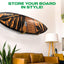 Estante pared para tablas surf madera interiores exteriores