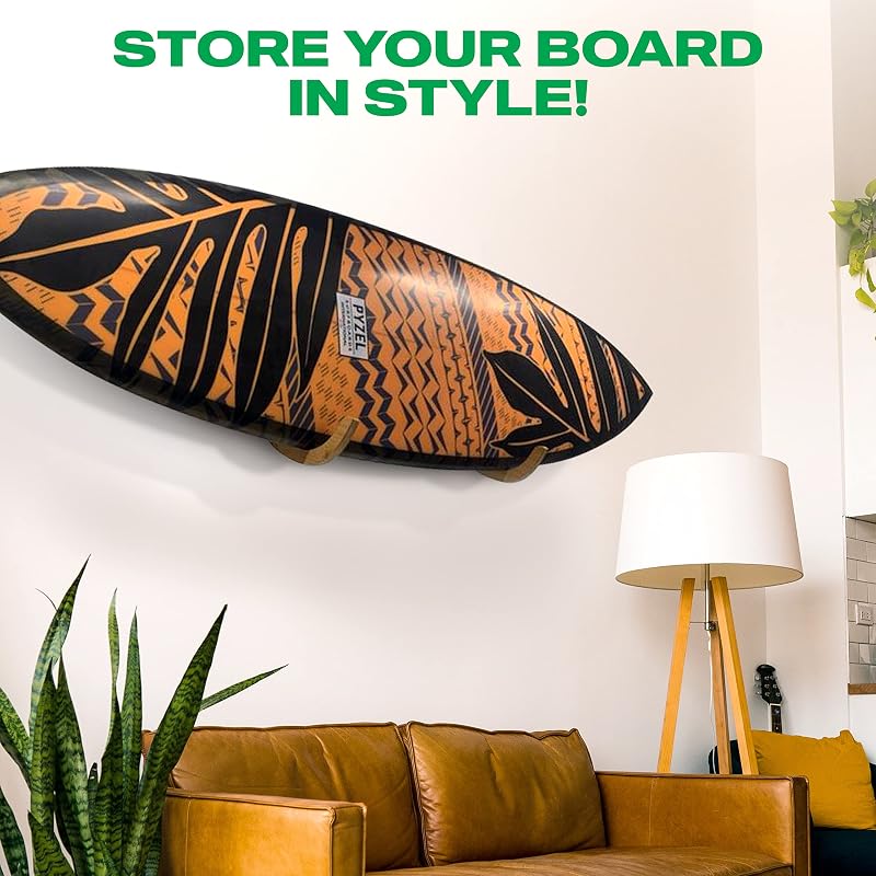 Estante pared para tablas surf madera interiores exteriores