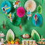 Decoraciones tropicales abanicos papel fiesta Tiki