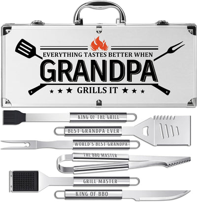 Kit accesorios parrilla acero inox grueso patio