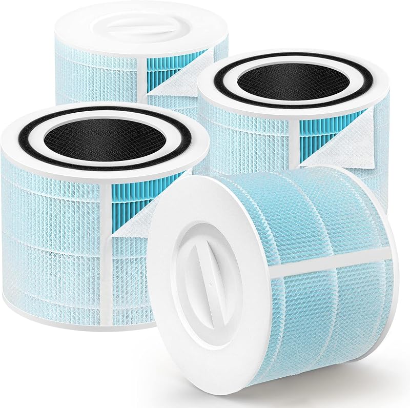 Filtro removedor de humo 4uds H13 HEPA azul