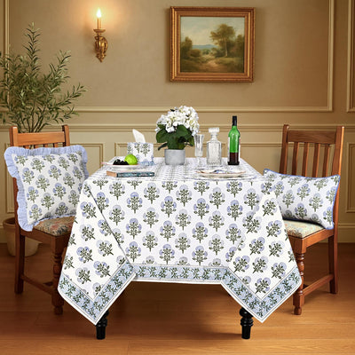 Mantel algodón estampado Mughal Buta bohemio 70x108pulg