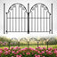 Valla decorativa jardín 20 paneles metal inox 21ft para