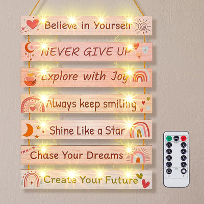 Decoración pared habitación niños luz led inspiradora