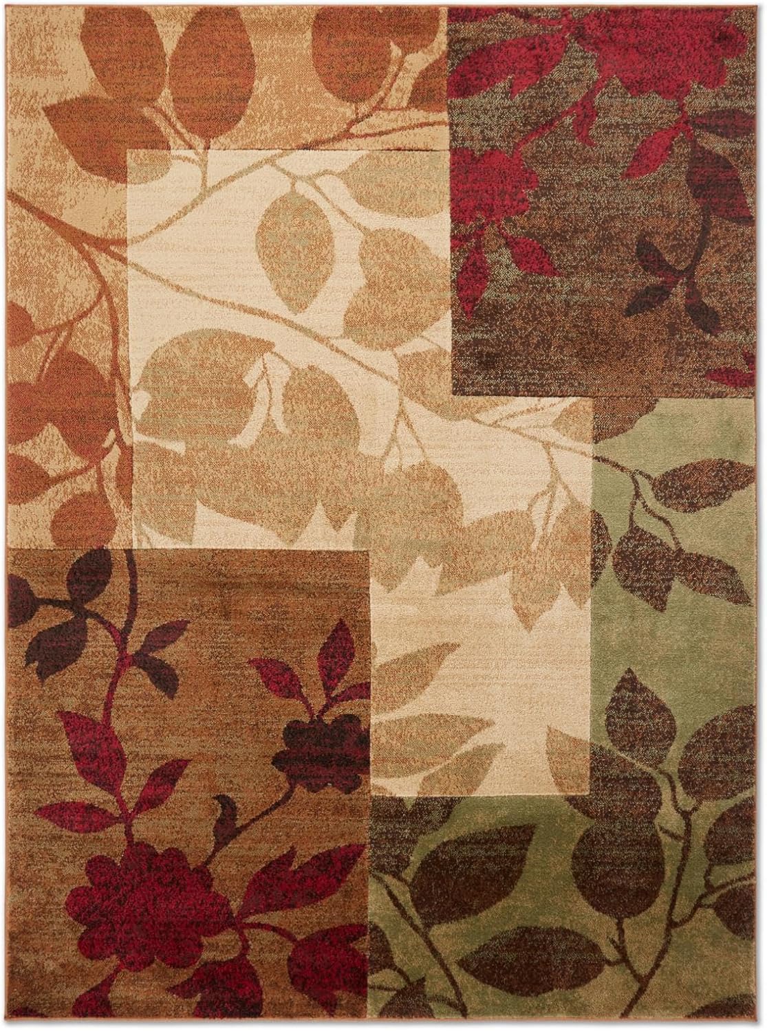 Tapete Polipropileno Multi-verde Colección Tribeca