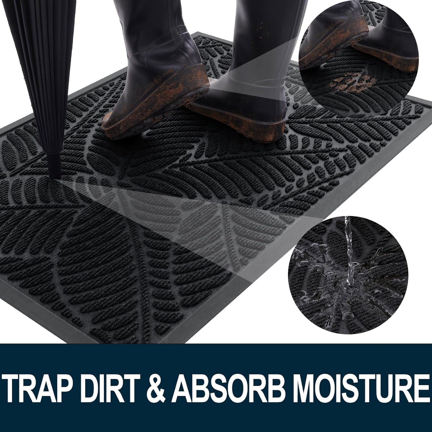 Tapete impermeable antiderrap para interior y exterior
