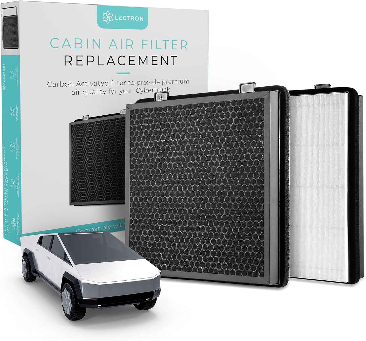 Filtro aire cabina Tesla Cybertruck HEPA H13 con carbón