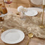Camino mesa gasa beige set 3 120pulg para comedor boda