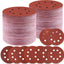 150 Pzas Discos Lija 5pulg 9 Granos Gancho Bucle
