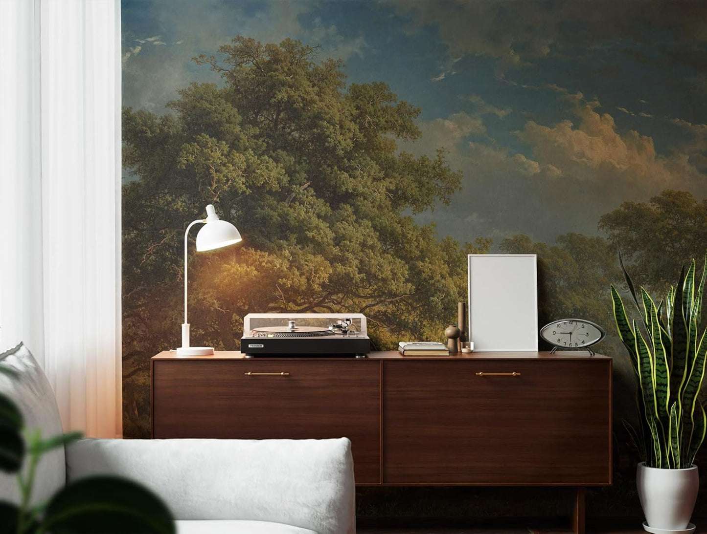 Papel tapiz mural bosque floral 157x110pulg color 18