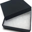 100 Cajas Regalo Cartón Joyería Relleno Algodón Negro