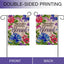 Bandera jardín acción de gracias 12.5x18pulg arpillera rústica