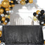 Mantel rectangular negro lentejuelas 60x120pulg para fiesta