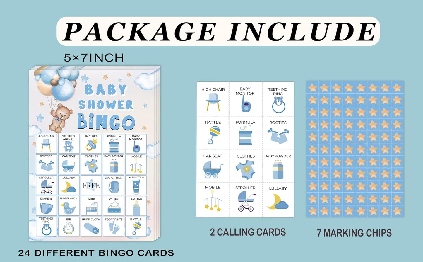 Juego bingo globos oso para adultos fiesta oficina