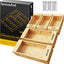 Organiz. cajón cocina bambú comp 1gal 1/4gal y más 5 Pzas