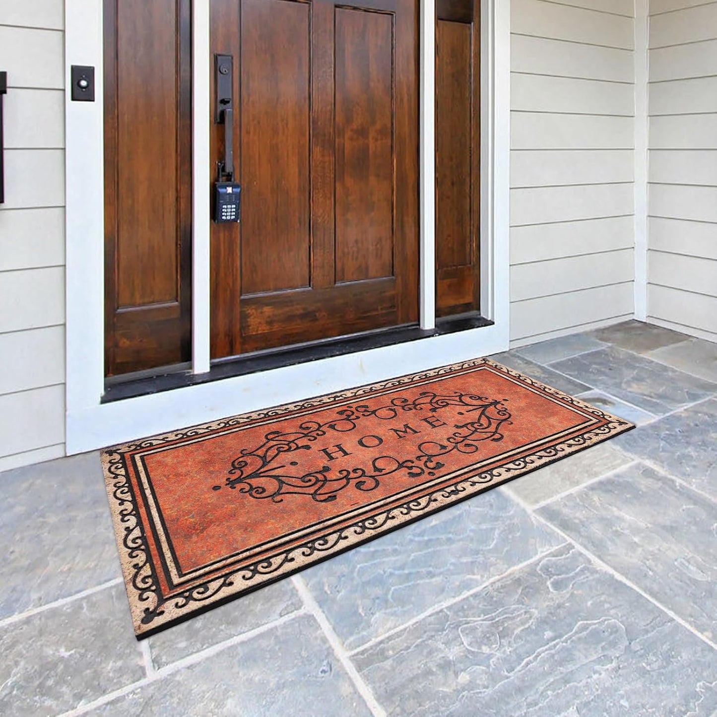 Tapete Bienvenida 47x22" antiderrap para puerta exterior