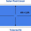 Cubierta solar para piscina 16x12ft aislante serie 1600