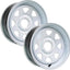 2 Llantas remolque 15pulg acero 15x5 5 lengüetas 4.5pulg