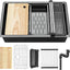 Fregadero cocina 32" acero inox con reborde