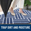 Tapete puerta 48x32" antiderrap azul marino