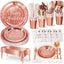 Set vajilla fiesta 161pzas color oro rosa