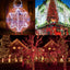 Tira luces LED Navidad 98.5pies 8 modos impermeables