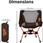 Silla camping portátil ligera plegable 330lb