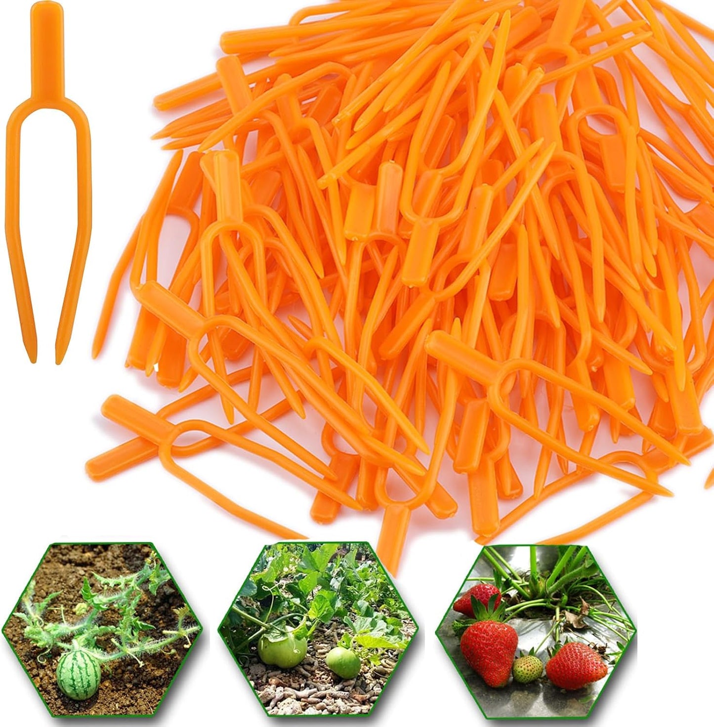 100 Clips Fijación Plantas Jardinería Reutilizables