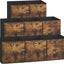 Set 8 Canastas Almacenamiento Tela Plegables 13x13x13"