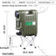 Jarra agua 5gal grifo plegable sin BPA verde