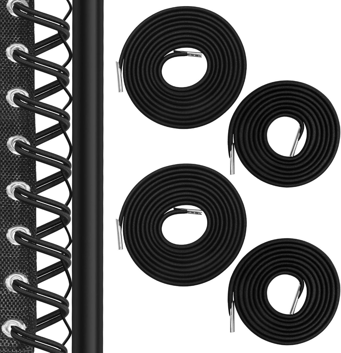 4 Cables Repuesto Silla Gravedad Cero Cuerda Elástica Negra